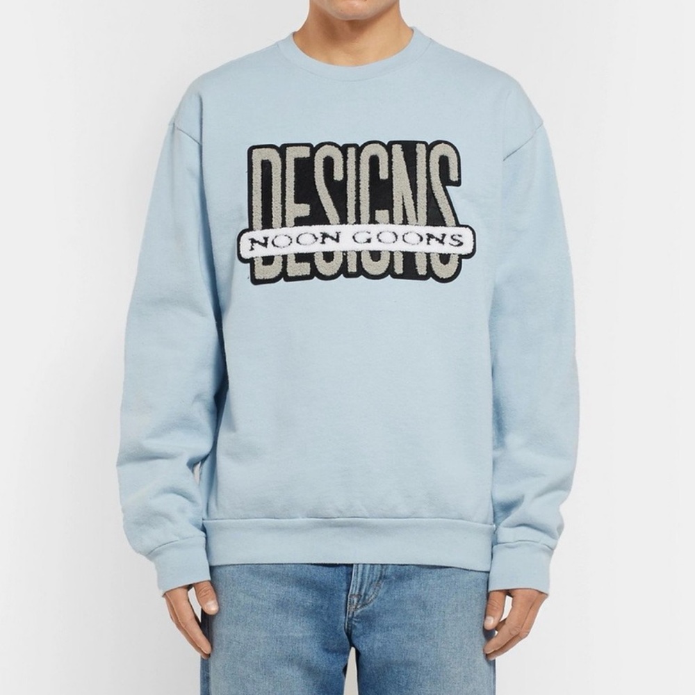 NOON GOONS Men’s Designs Sweatshirt Xl Blue